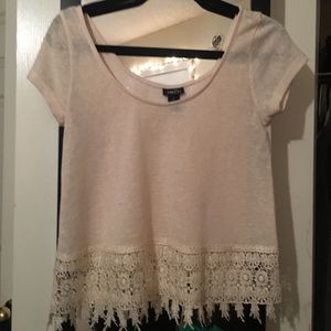 Rue 21 cream shirt